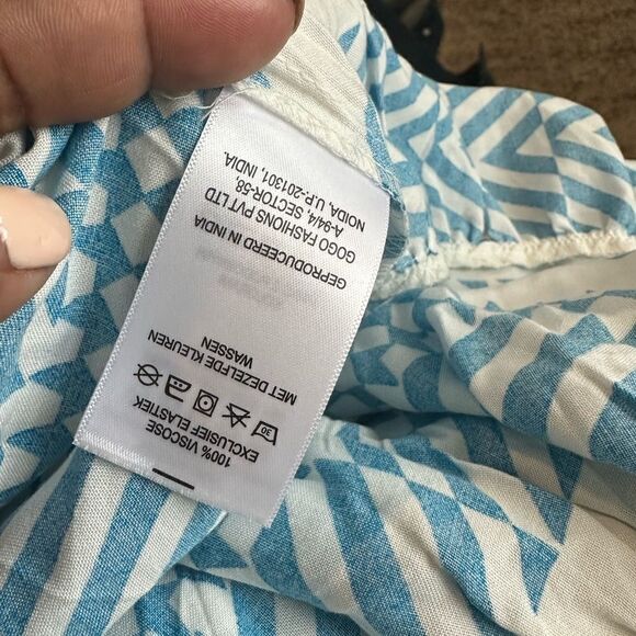 Beyond Words Boho Tiered Mini Dress S - Picture 6 of 6